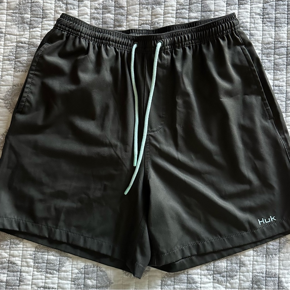 HUK swim trunks, lined